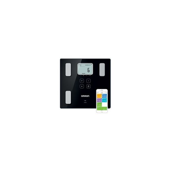 Omron VIVA Square Black Electronic personal scale | Techbox
