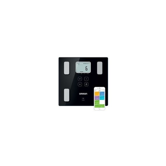Omron VIVA Square Black Electronic personal scale | Techbox