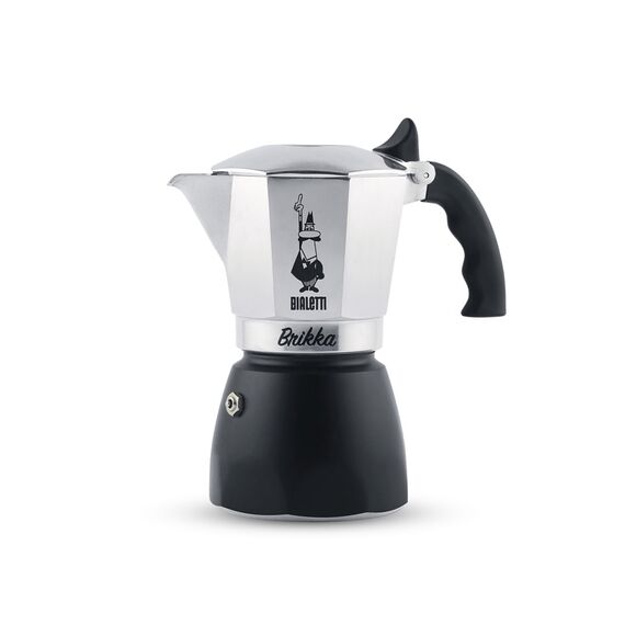 Bialetti Brikka Moka pot 0.1 L Black, Stainless steel | Techbox