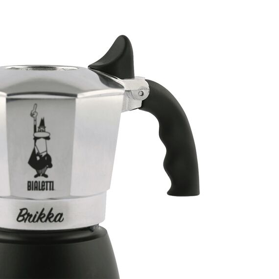 Bialetti Brikka Moka pot 0.1 L Black, Stainless steel | Techbox