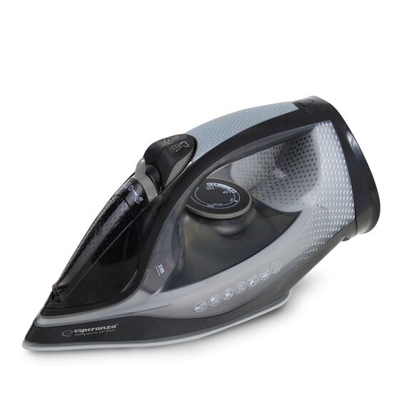 Esperanza EHI011 Steam iron Ceramic soleplate Grey, Black 2600 W - Steam Irons - Home - Techbox