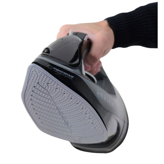 Esperanza EHI011 Steam iron Ceramic soleplate Grey, Black 2600 W - Steam Irons - Home - Techbox