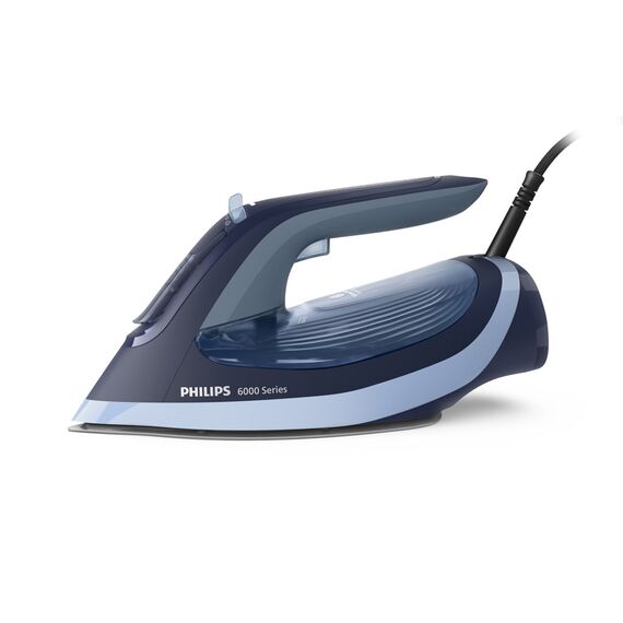 Philips 6000 series DST6120/20 iron Steam iron SteamGlide Plus soleplate 2600 W Blue | Techbox