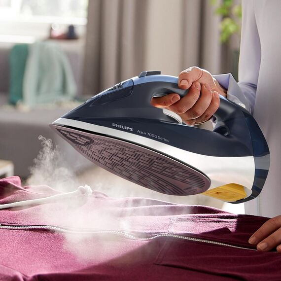 Philips 7000 series DST7030/20 iron Dry & Steam iron SteamGlide Plus soleplate 2800 W Blue | Techbox