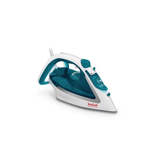 Tefal EasyGliss Plus FV5718 iron Dry & Steam iron Durilium soleplate 2400 W Turquoise, White - Steam Irons - Home - Techbox