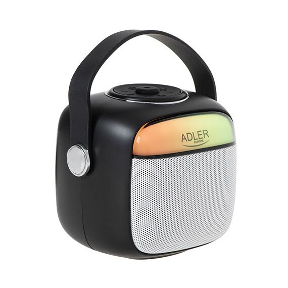 Adler AD 1199 black Karaoke speaker with microphone - SD/USB/AUX/Bluetooth | Techbox