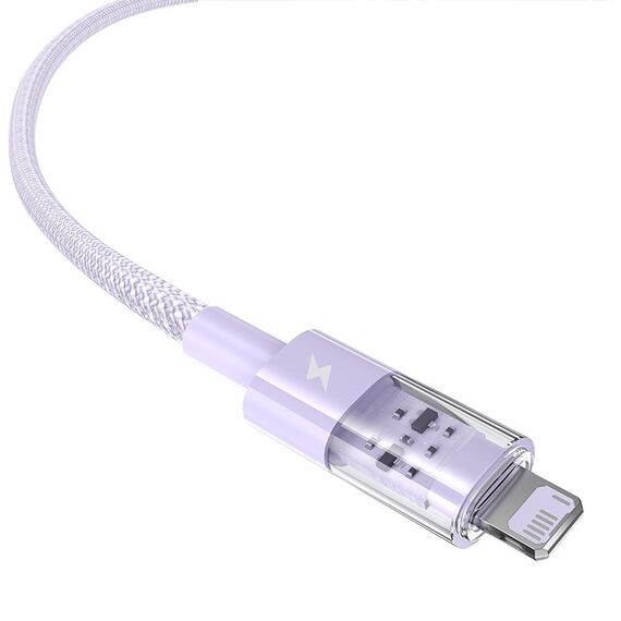Baseus Gem USB to IP 2.4A fast charging cable 2 m Purple - Cables & Adapters - Cables & Accessories - Techbox