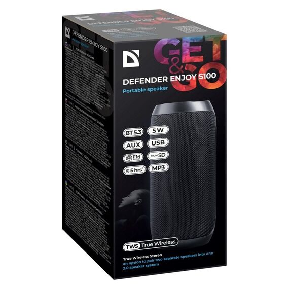 BLUETOOTH SPEAKER DEFENDER S100 5W | Techbox