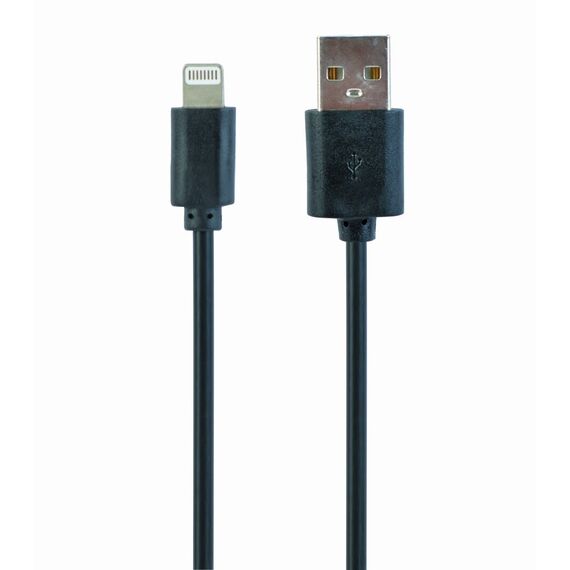 Gembird CC-USB2-AMLM-1M lightning cable Black | Techbox