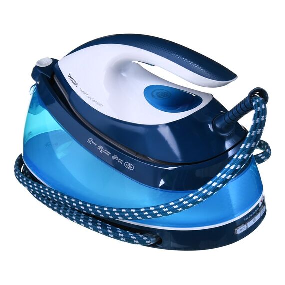Philips GC7840/20 steam ironing station 2400 W 1.5 L SteamGlide soleplate Blue, White | Techbox