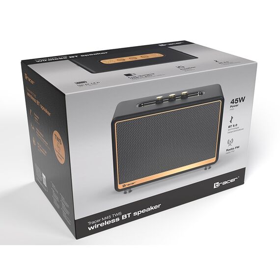 Tracer M45 speaker TWS bluetooth 45W black TRAGLO47248 - Smartphone Accessories - Cables & Accessories - Techbox