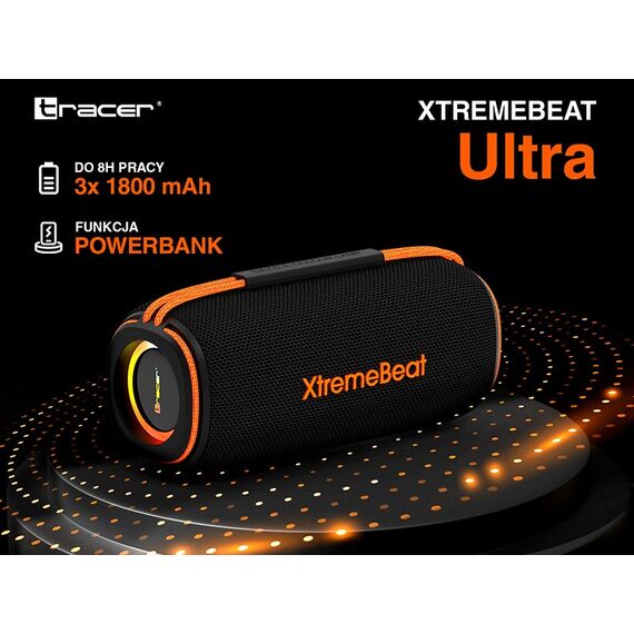 Tracer XtremeBeat Ultra TWS Portable Bluetooth Speaker Black 25 W | Techbox