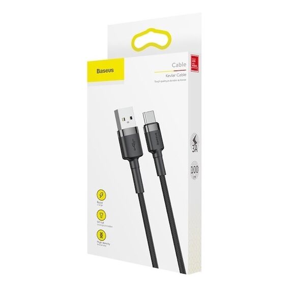 Baseus CATKLF-BG1 USB cable 1 m USB A USB C Black | Techbox