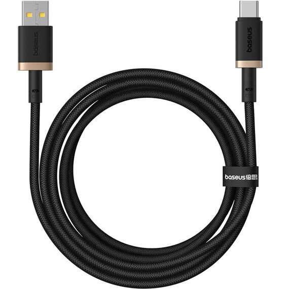 Baseus Dura USB Type A to Type C 60 W fast charging cable 2 m Black, Gold - Cables & Adapters - Cables & Accessories - Techbox