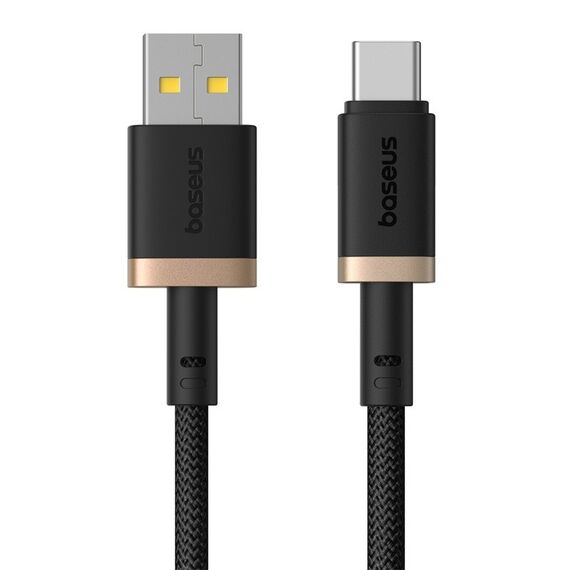 Baseus Dura USB Type A to Type C 60 W fast charging cable 2 m Black, Gold - Cables & Adapters - Cables & Accessories - Techbox
