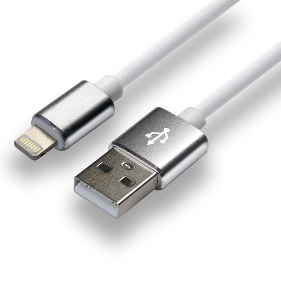 everActive cable USB Lightning 1m - White, silicone, quick charge, 2,4A - CBS-1IW - Cables & Adapters - Cables & Accessories - Techbox