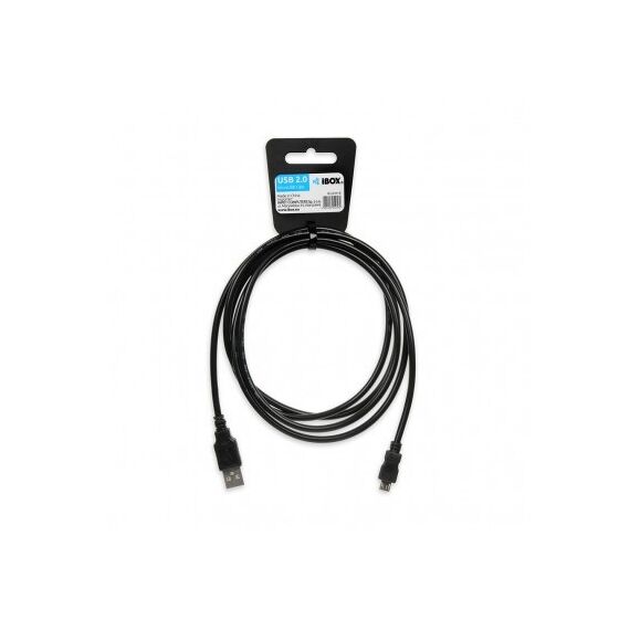 iBox IKU2M18 USB cable 1.8 m USB 2.0 USB A Micro-USB B Black - USB Cables - Cables & Adapters - Techbox