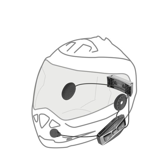 Interphone U-COM 16 Motorbike intercom 1600 m Black | Techbox