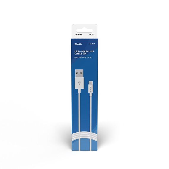 Savio USB – micro USB cable CL-124 - USB Cables - Cables & Adapters - Techbox