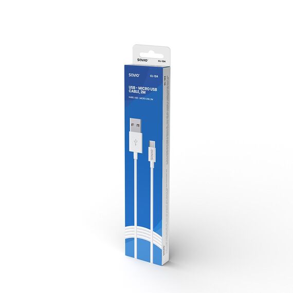 Savio USB – micro USB cable CL-124 - USB Cables - Cables & Adapters - Techbox