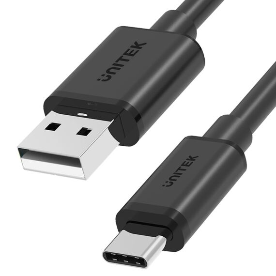 UNITEK USB CABLE USB-A — USB-C 25CM, Y-C480BK | Techbox