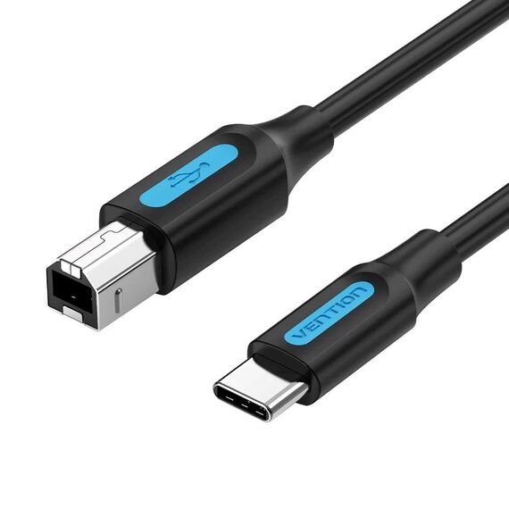 USB 2.0 printer cable, male type C to male B, 1 m - Cables & Adapters - Cables & Accessories - Techbox