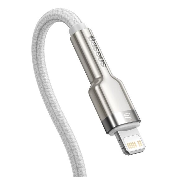 USB-C cable to Lightning Baseus Cafule, White, Power Delivery, 20W, 1m (white) - Cables & Adapters - Cables & Accessories - Techbox
