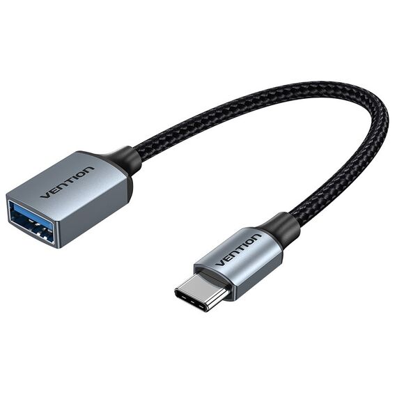 Vention USB 3.0 C Male to A Female OTG Cable 0.15M Gray Aluminum Alloy Type | Techbox