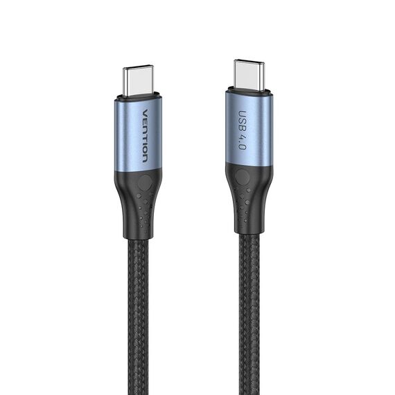 Vention USB 4.0 5A 40Gbps USB-C to C cable, braided, 1m | Techbox