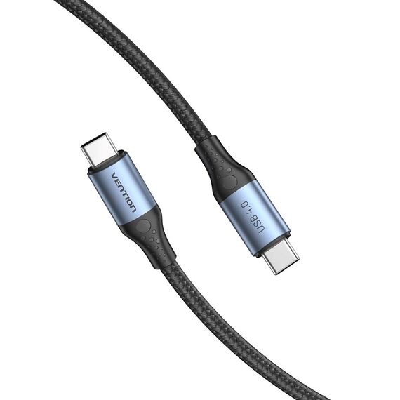 Vention USB 4.0 5A 40Gbps USB-C to C cable, braided, 1m | Techbox