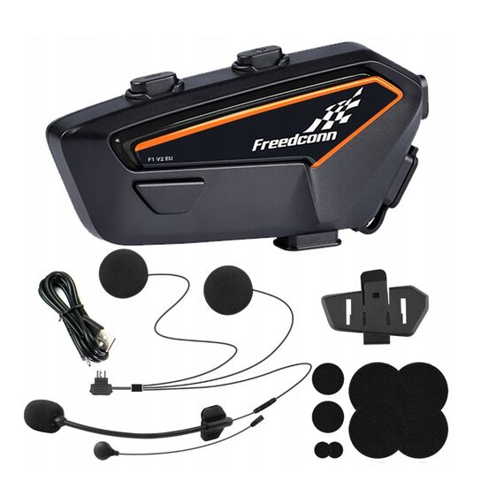 FreedConn F1 V2 EU motorcycle intercom | Techbox