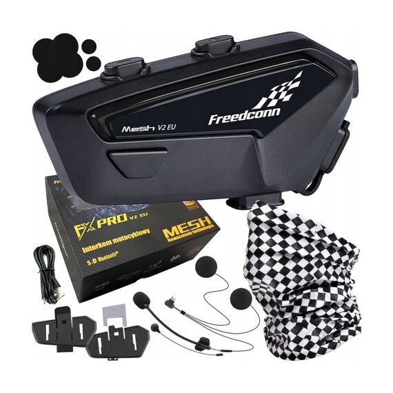FreenConn FX Pro V2 EU MESH motorcycle intercom - Various - Auto & Moto - Techbox
