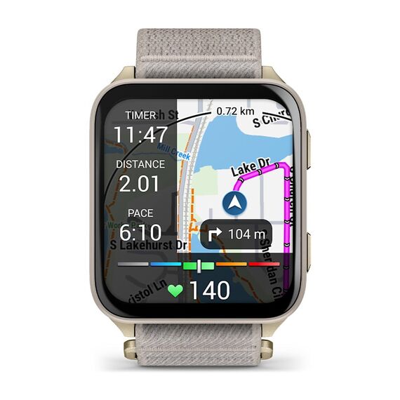 Garmin Venu X1 5.08 cm (2") AMOLED Digital 448 x 486 pixels Touchscreen Gold, Titanium Wi-Fi GPS (satellite) | Techbox