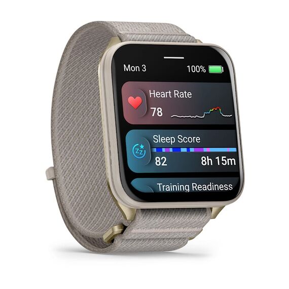 Garmin Venu X1 5.08 cm (2") AMOLED Digital 448 x 486 pixels Touchscreen Gold, Titanium Wi-Fi GPS (satellite) | Techbox