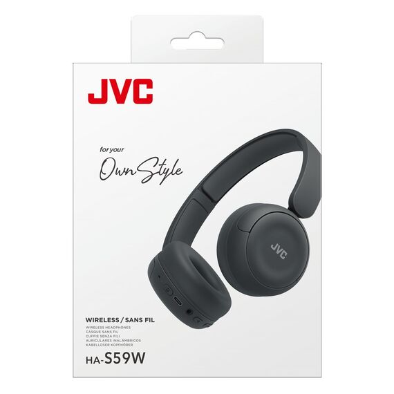 JVC HA-S59W Headset Wired & Wireless Head-band Music/Everyday USB Type-C Bluetooth Black - Bluetooth - Headsets - Techbox