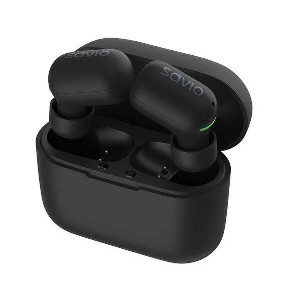 Savio TWS-09 IPX5 headphones/headset Wireless In-ear Music Bluetooth Black - Bluetooth - Headsets - Techbox