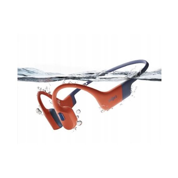 Shokz OpenSwim Pro Red wireless bone conduction headphones | Techbox