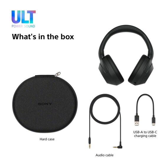 Sony ULT WEAR - Wireless Bluetooth Headphones with ULT POWER SOUND, Ultimate Deep Bass, Noise Cancelling, Clear Call Quality, Up to 30hr Battery Life, IOS & Android - Bluetooth - Headsets - Techbox