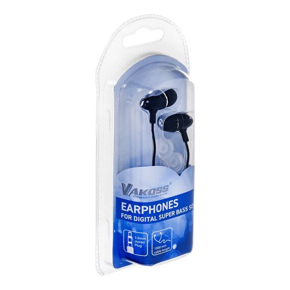 Vakoss LT-437EX headphones/headset Wired In-ear Music Black - Handsfree - Headsets - Techbox