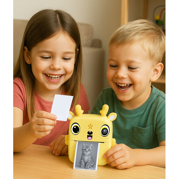 Digital kids’ camera with thermal printer SNAPI MT4108 | Techbox