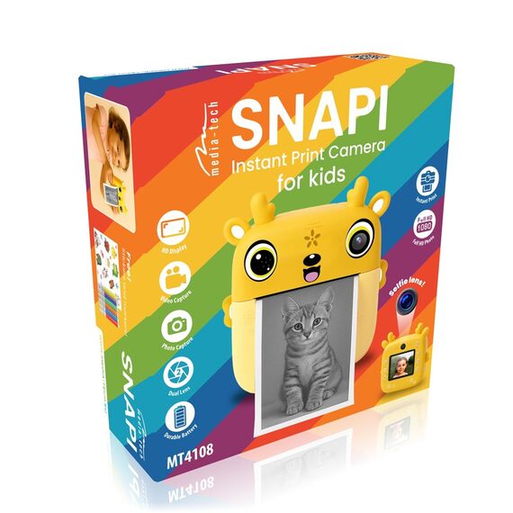 Digital kids’ camera with thermal printer SNAPI MT4108 | Techbox