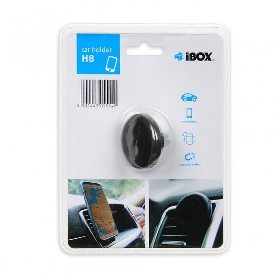 iBox H-8 Mobile phone/smartphone Black Passive holder - Smartphone Holders - Smartphones - Techbox