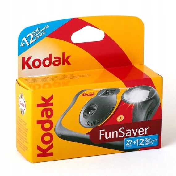 Kodak FUN Flash Single Use Camera, 27+12 pic - Cameras - Action Cameras - Techbox