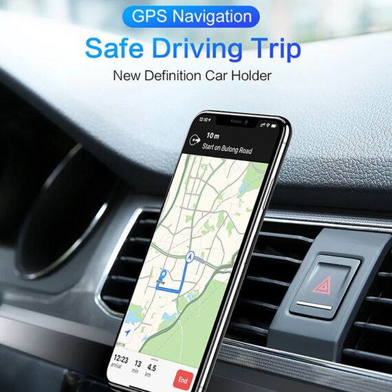 Maclean car phone holder, magnetic, universal, for ventilation grille, ABS material, MC-326 - Smartphone Holders - Smartphones - Techbox