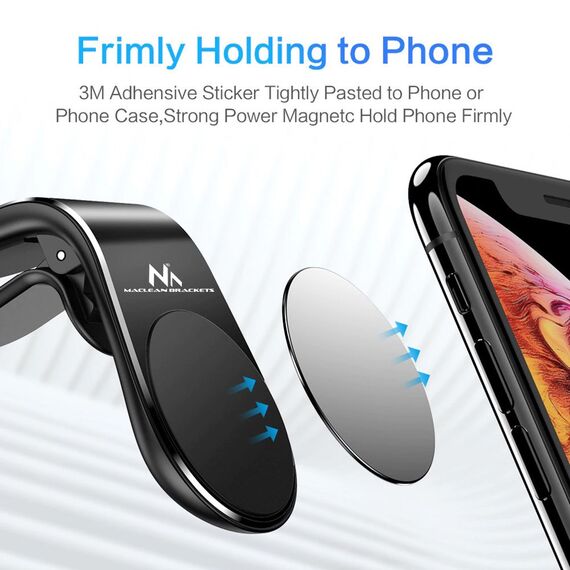 Maclean car phone holder, magnetic, universal, for ventilation grille, ABS material, MC-326 - Smartphone Holders - Smartphones - Techbox