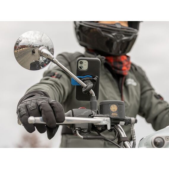 Quad Lock Mirror Mount Passive holder Mobile phone/Smartphone Black, Blue - Smartphone Holders - Smartphones - Techbox