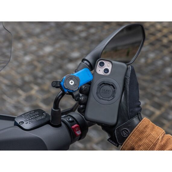 Quad Lock Mirror Mount Passive holder Mobile phone/Smartphone Black, Blue - Smartphone Holders - Smartphones - Techbox