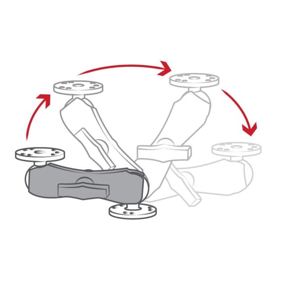 RAM MOUNT Medium mounting arm RAM-201U | Techbox