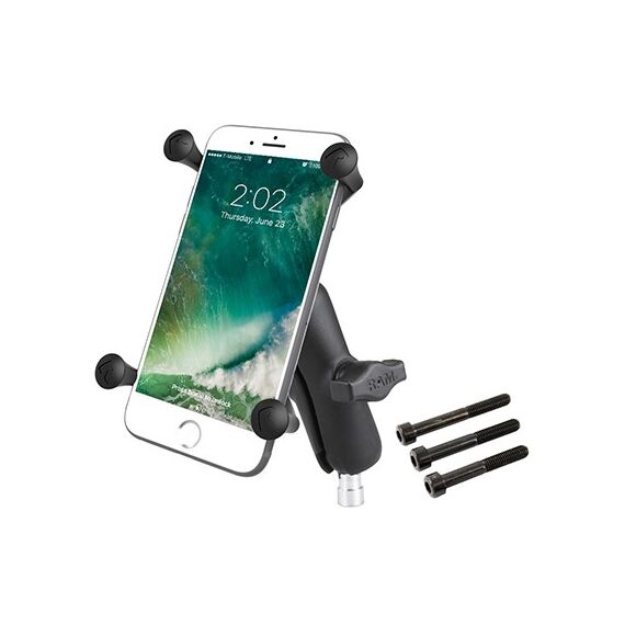 RAM Mounts X-Grip Large Phone Mount with Motorcycle Handlebar Clamp Base - Smartphone Holders - Smartphones - Techbox