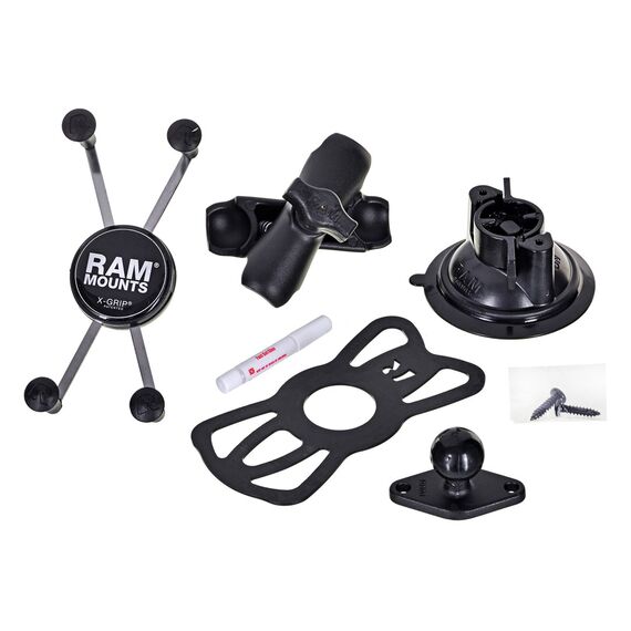 RAM Mounts X-Grip Large Phone Mount with Twist-Lock Suction Cup Base - Smartphone Holders - Smartphones - Techbox